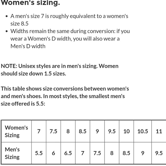 Shoe Size Chart Tamplets - Picture 10 of 10